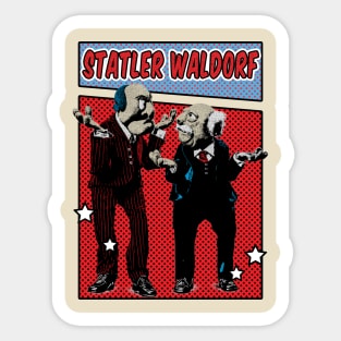 Statler & Waldorf Pop Art Comic Style Sticker